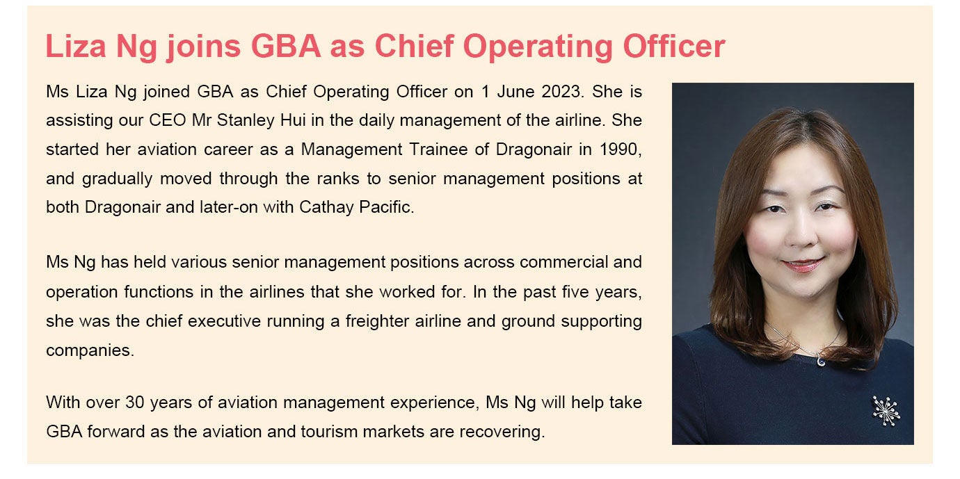GBA celebrates the Osaka inaugural flight