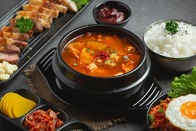 bean paste soup in korean style bean paste soup in korean style