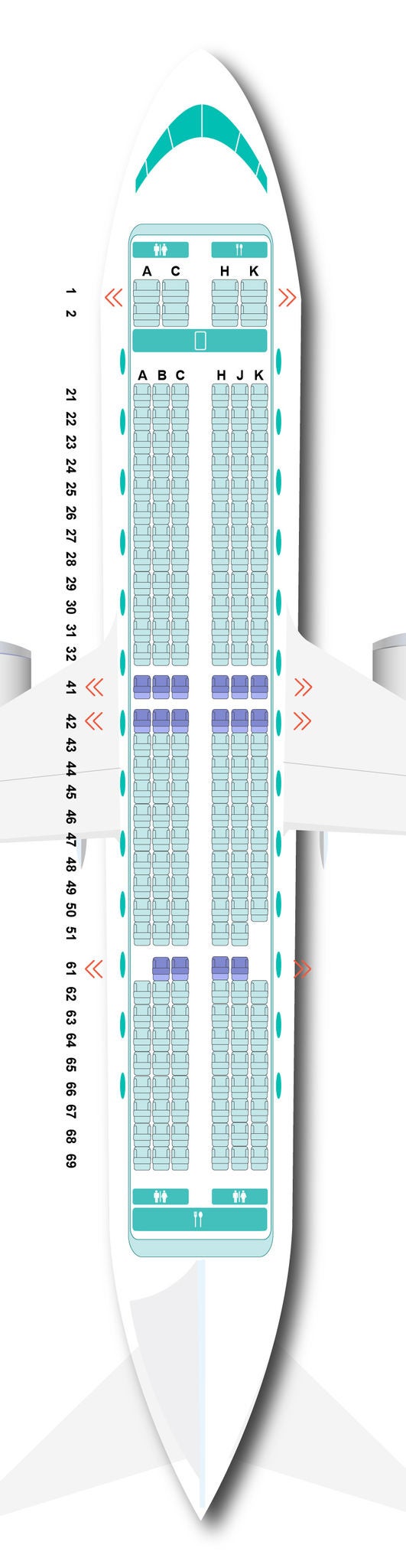Seat Map (New)-For new landing page 8_Chung_737-9 Max_Mobile_1st class 7704 blue_aw02 Emergency Exit Seat