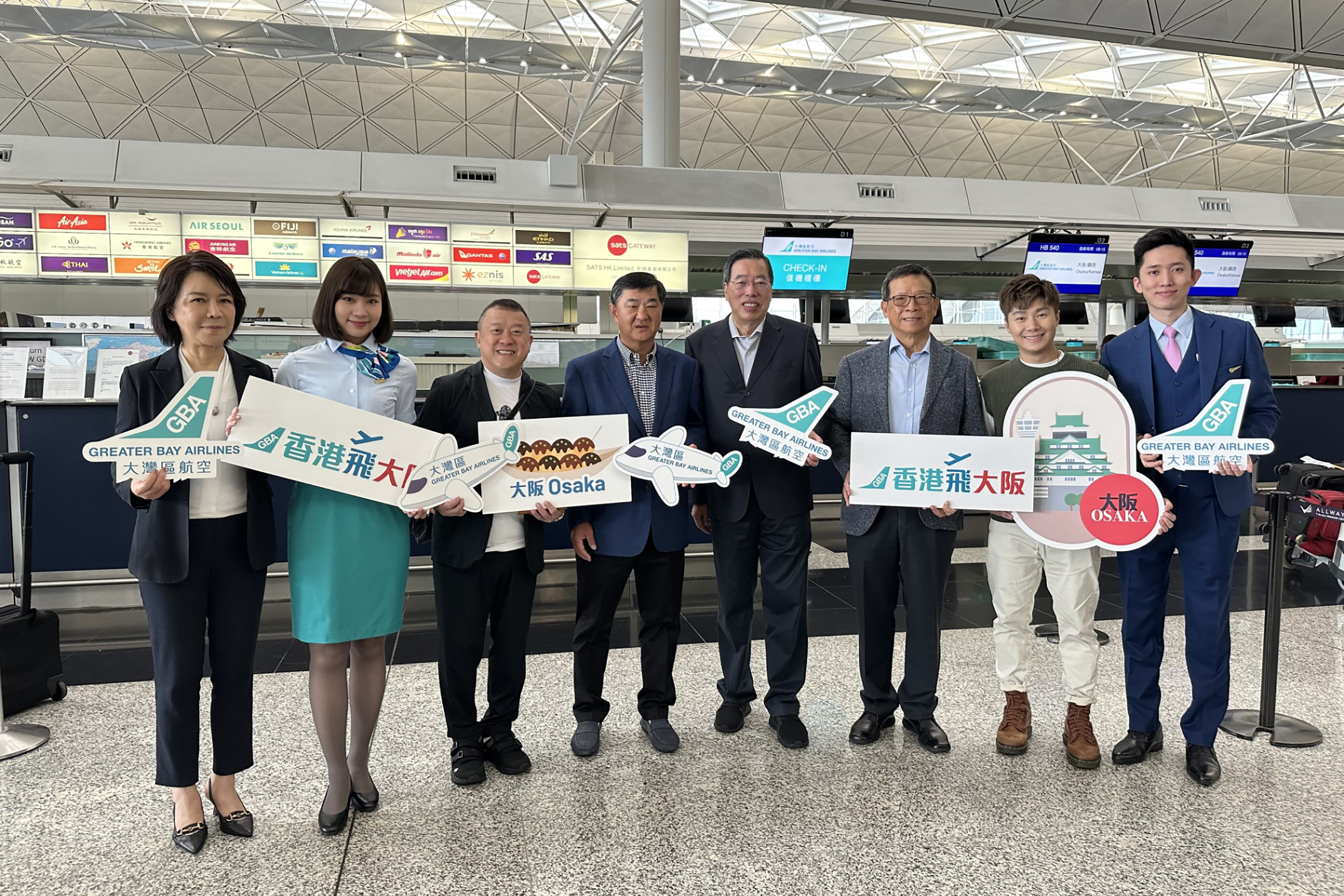 Greater Bay Airlines management joins inaugural flight to Osaka
